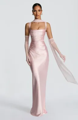 CALANTHE MAXI DRESS - BLUSH BABYBOO size S for rent on The Volte - image 1
