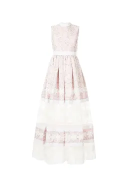 Huishan Zhang Beau Lace Panel Dress - size 10 for rent on The Volte - image 5