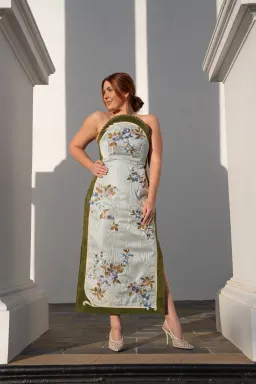 Alemais Odessa Embroidered Midi Dress sz 10 for rent on The Volte - image 1