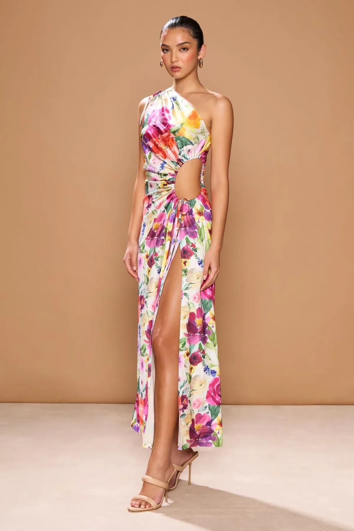 Sonya Moda Nour Midi Dress Floreale Watercolour Size 10 for rent on The Volte - main image