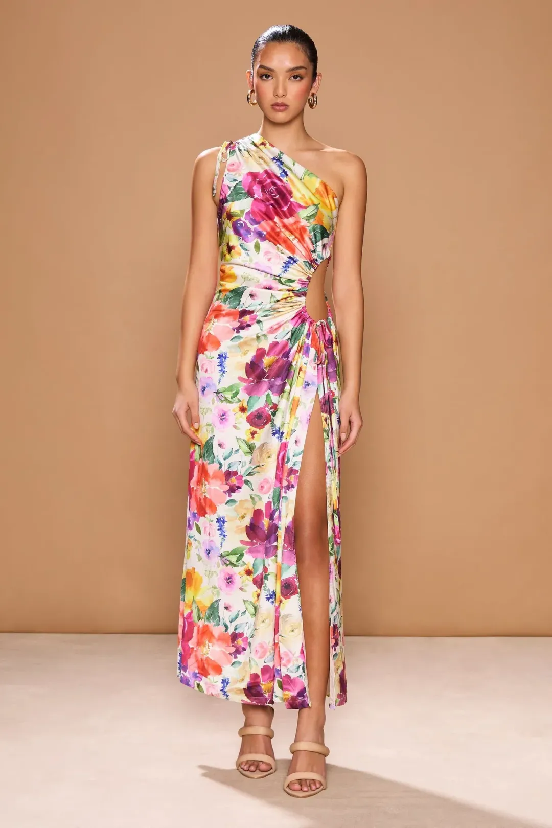 Sonya Moda Nour Midi Dress Floreale Watercolour Size 10 for rent on The Volte - main image