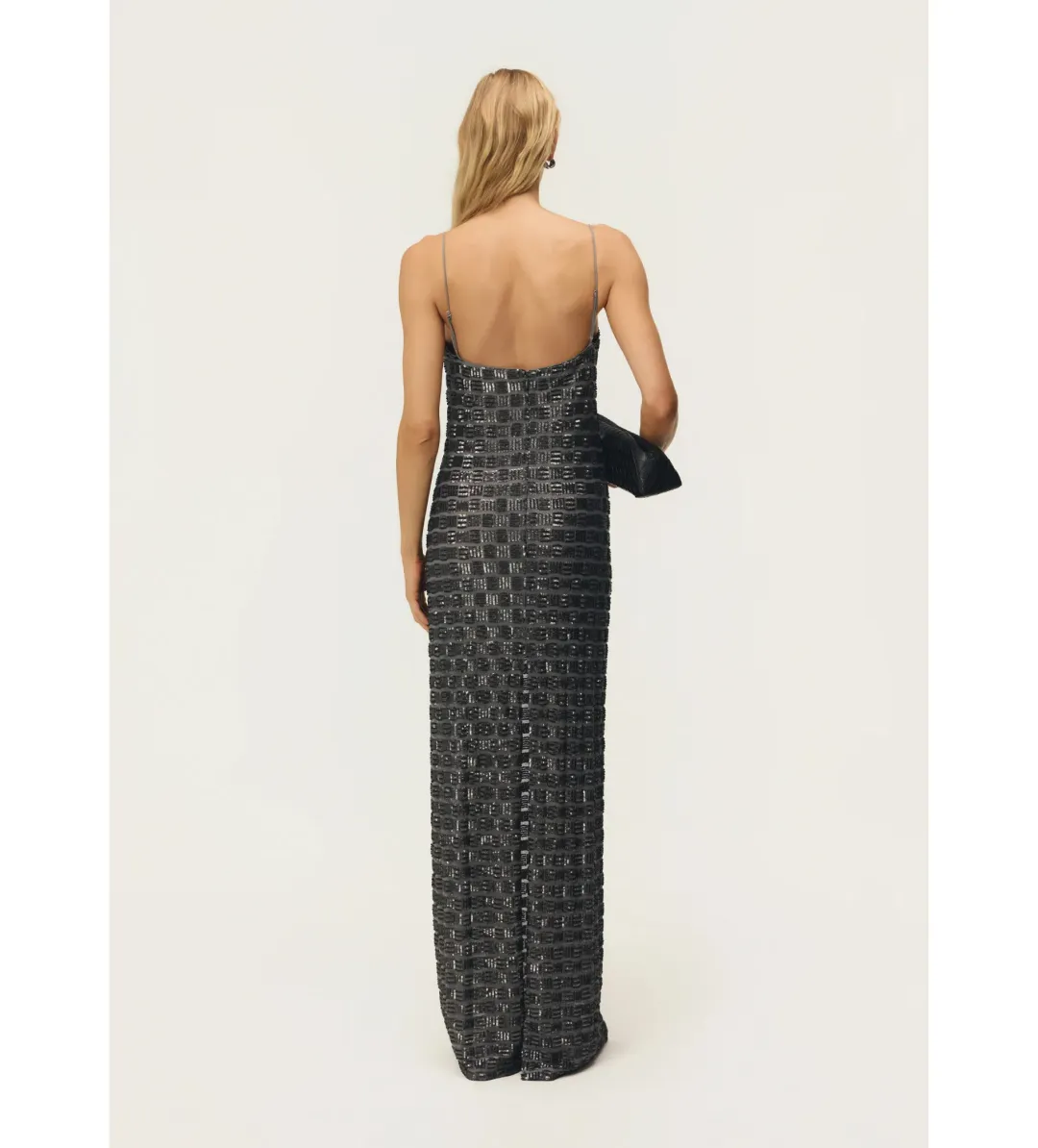 Arcina Ori Stevie Maxi Dress in Chrome Size XS / AU 6 for rent on The Volte - main image