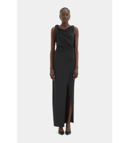 Sir the Label Olenna Twist Low Back Maxi Gown Charcoal Size AU 6P for rent on The Volte - image 1