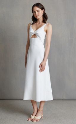 Bec + Bridge Forever Young Midi Dress In Ivory - SIZE 10 for rent on The Volte - image 9