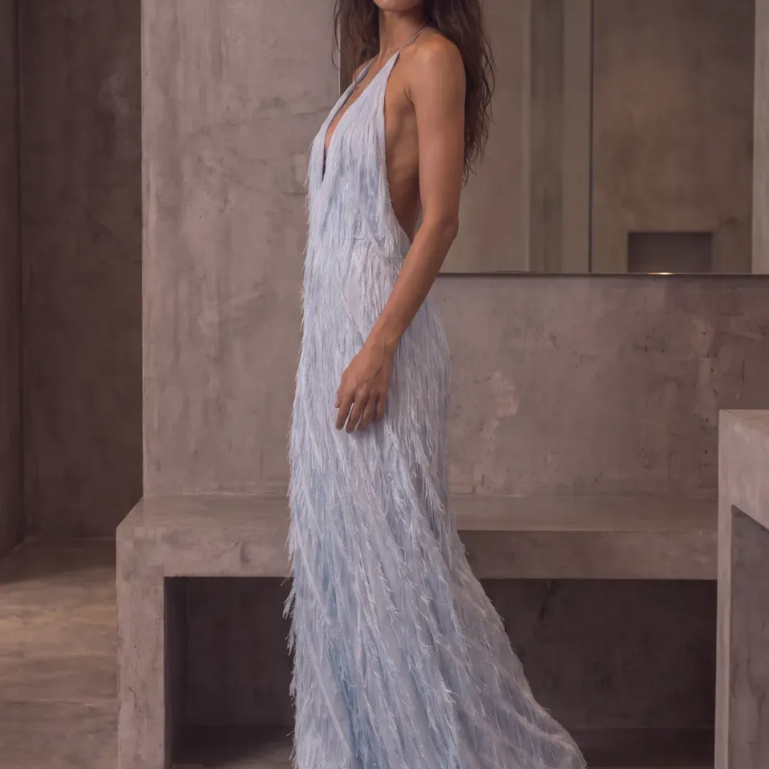 Jasook Noa Maxi Gown Powder Blue S for rent on The Volte - main image