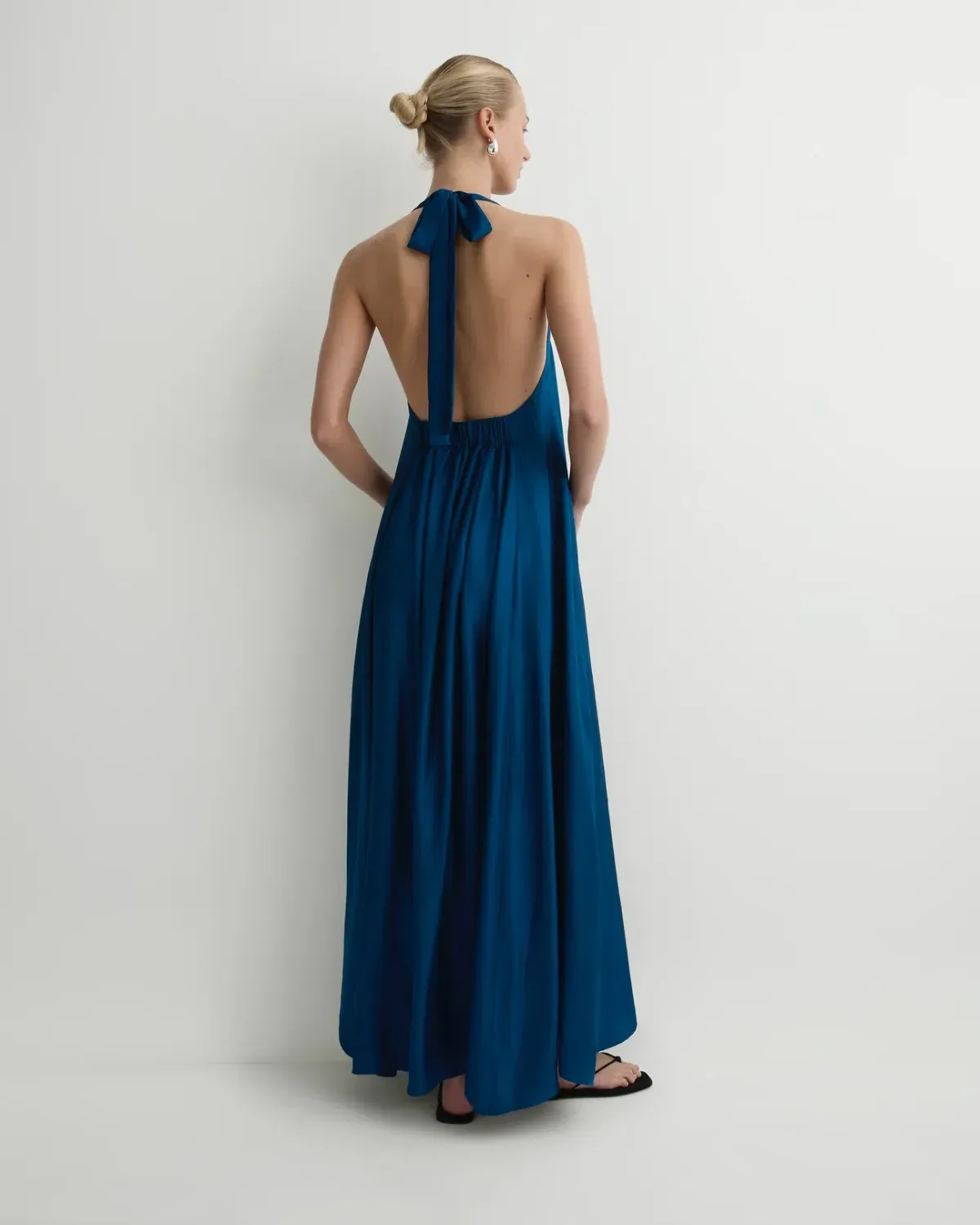 Bondi Born Marfa Silk Halter Maxi Dress - Tropico - Image 2