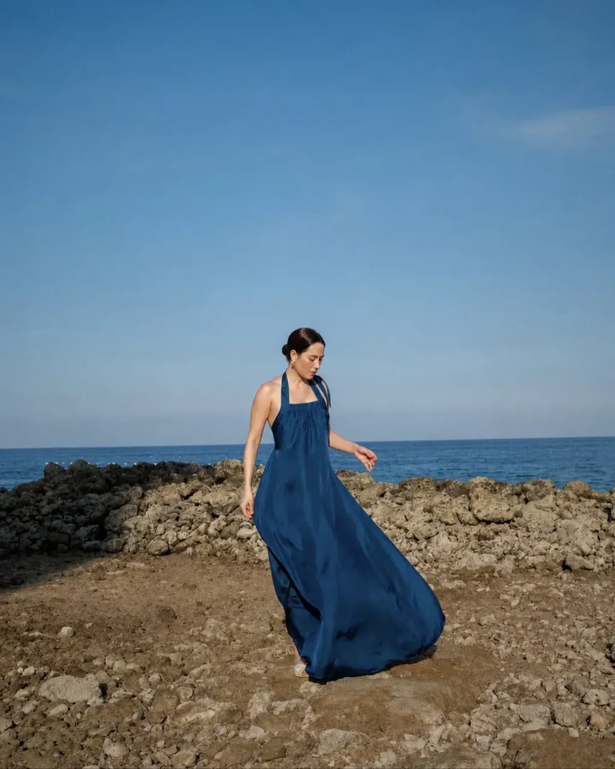 Bondi Born Marfa Silk Halter Maxi Dress - Tropico - Image 3