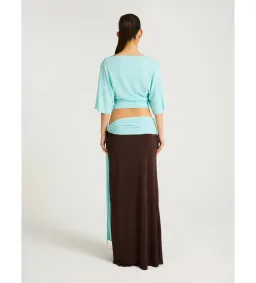 BENNI Arlo Maxi Set Choc Turquoise Size S / AU 8 for rent on The Volte - image 2