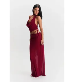 Sasha Therese Aubrey Maxi Set Cherry Red Size S / AU 8 for rent on The Volte - image 3