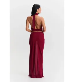 Sasha Therese Aubrey Maxi Set Cherry Red Size S / AU 8 for rent on The Volte - image 2