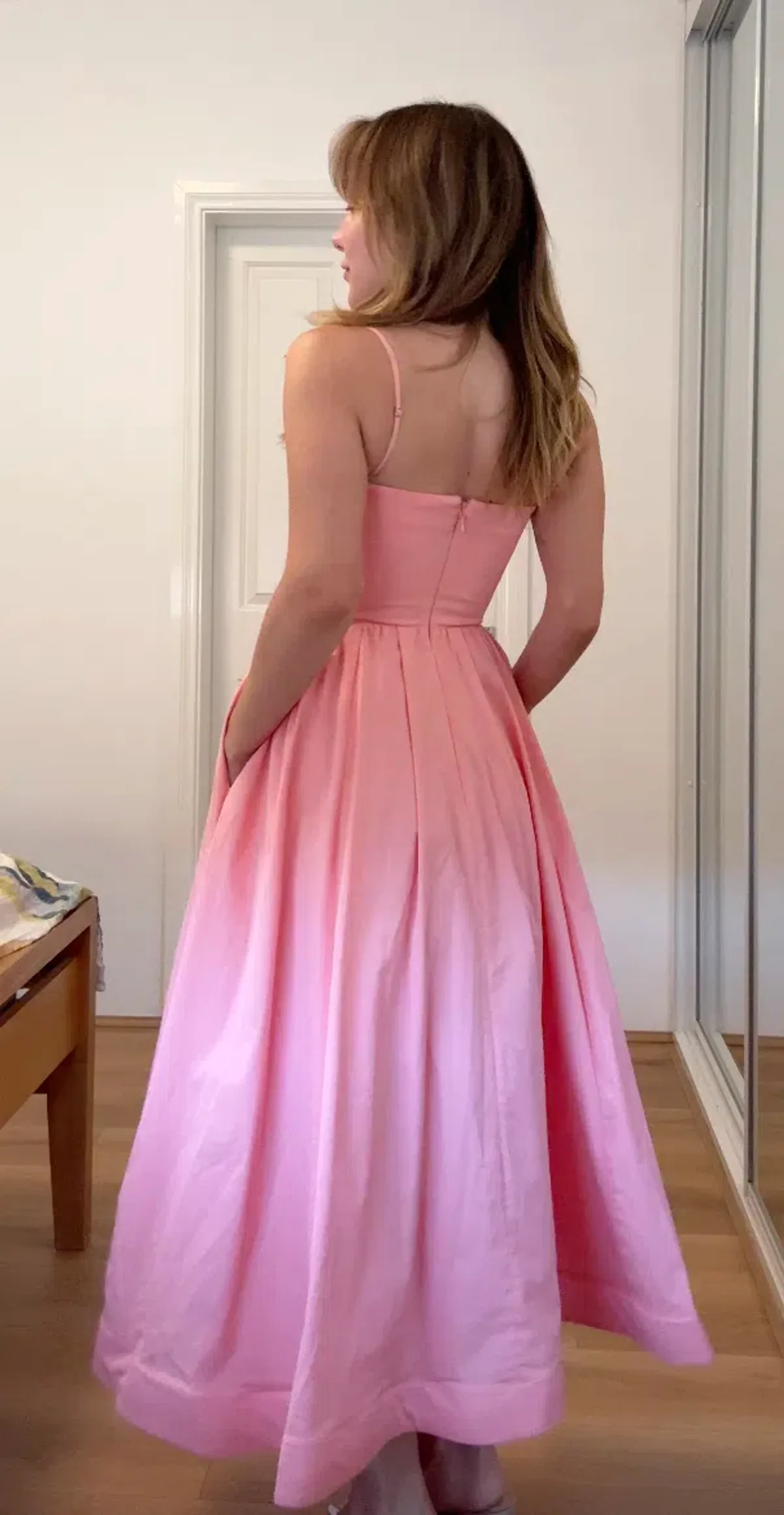 House of CB Lolita Cotton Corset Midi Sundress Rose Pink Size XS - Image 6