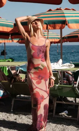 With Harper Lu Mesh Fuchsia Bloom Size S / AU 8 for rent on The Volte - image 1