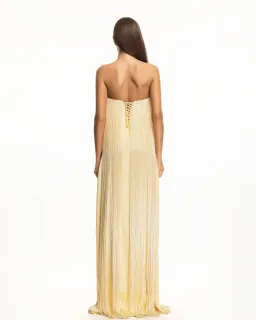 MATTERS Mare Butter Yellow Maxi Dress size 10 for rent on The Volte - image 2