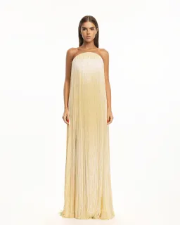 MATTERS Mare Butter Yellow Maxi Dress size 10 for rent on The Volte - image 1