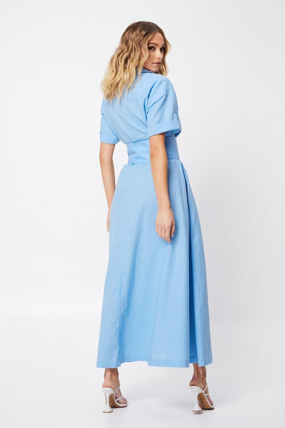 Mossman The Blue Light Dress Blue Size 8 for rent on The Volte - main image