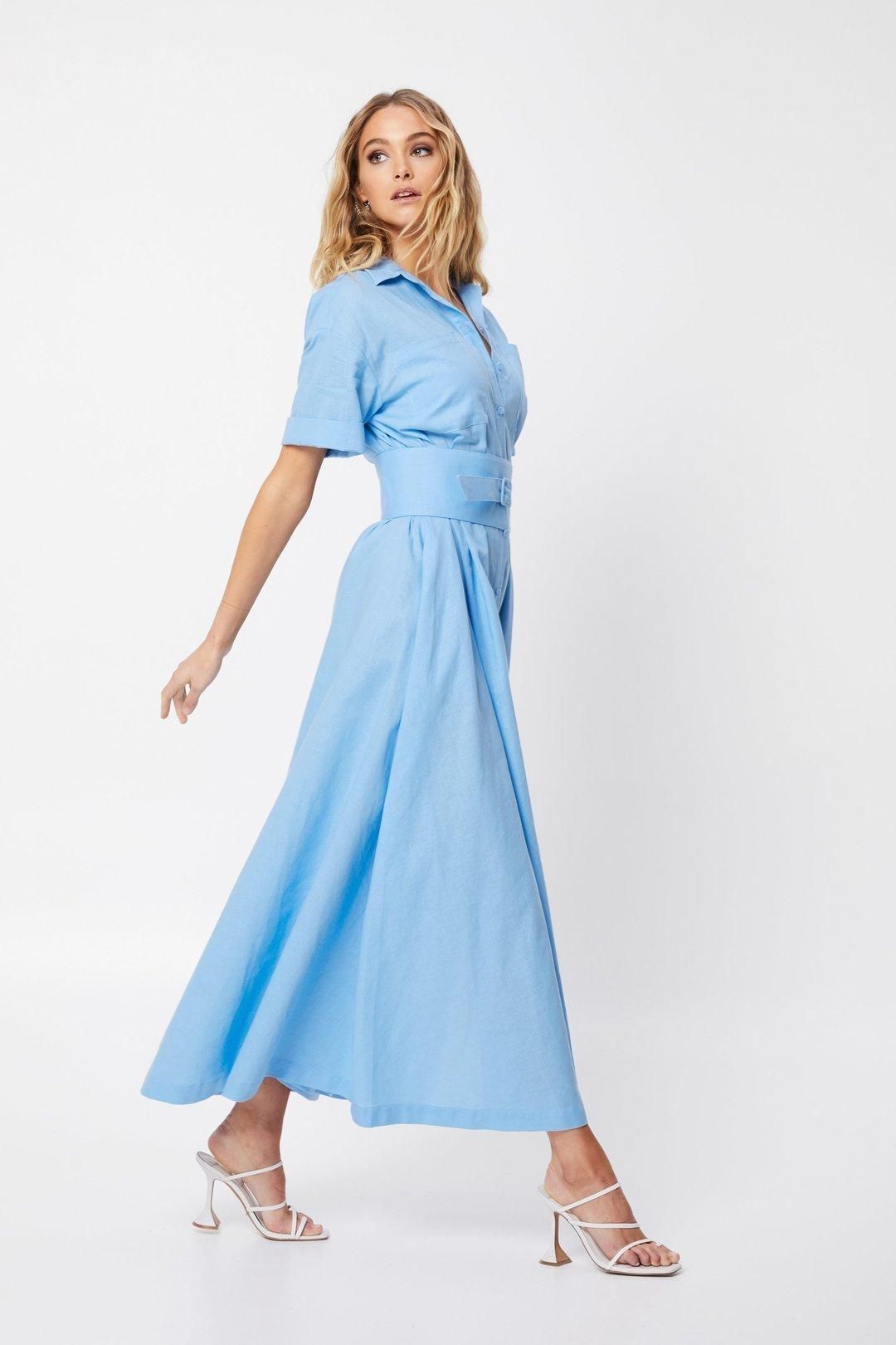 Mossman The Blue Light Dress Blue Size 8 for rent on The Volte - main image