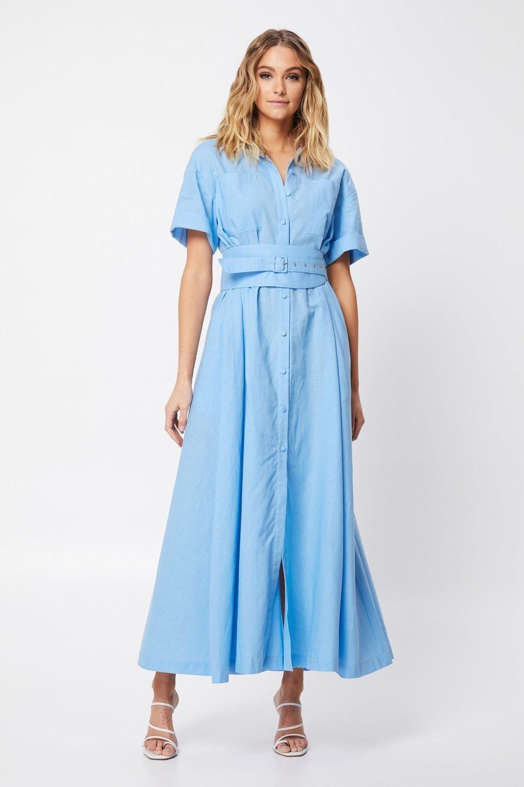 Mossman The Blue Light Dress Blue Size 8 for rent on The Volte - main image