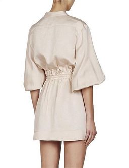 Shona Joy Ellington Balloon Sleeve Mini Dress Ecru Size 8 for rent on The Volte - image 8