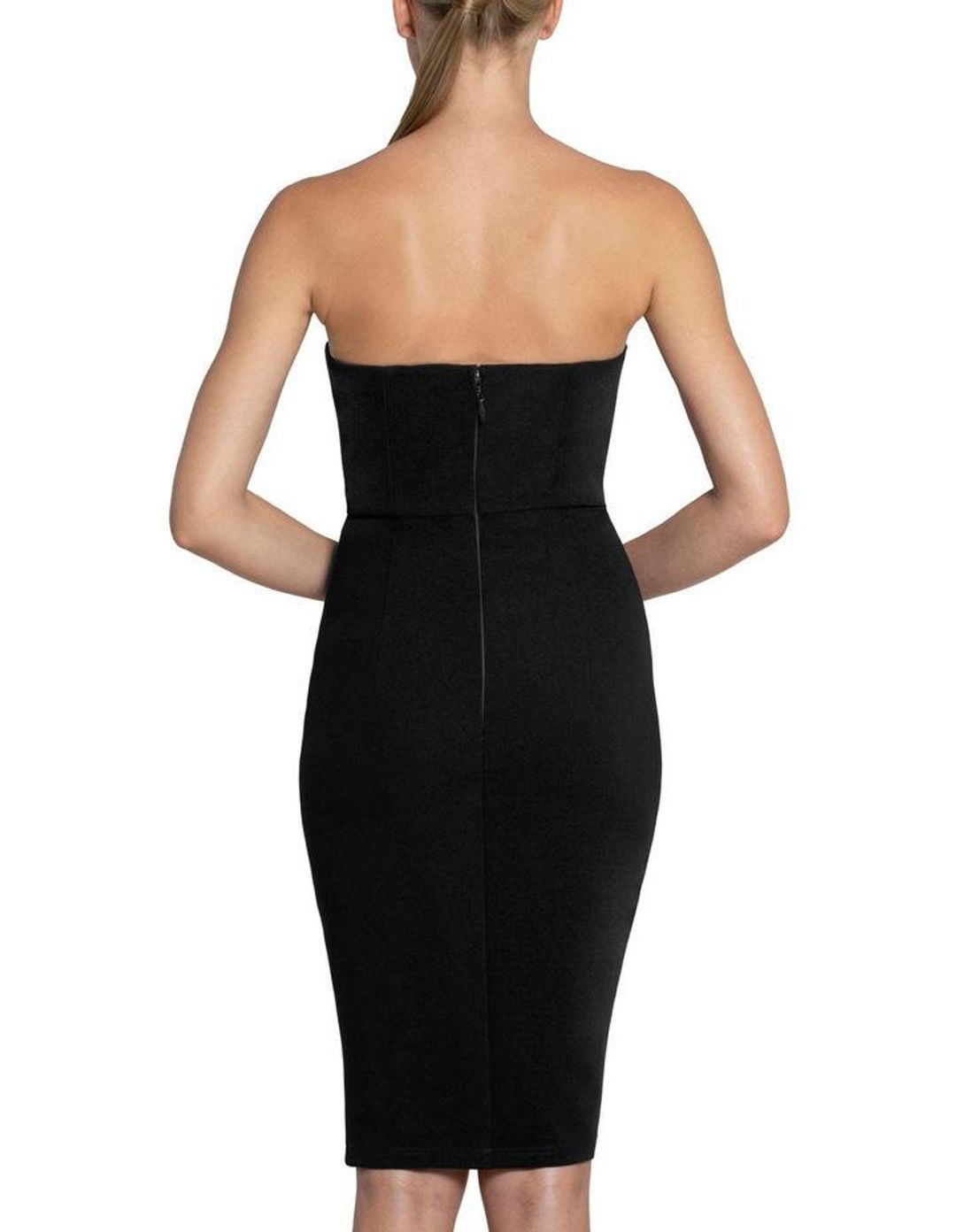 Bariano Mojito Cowl Dress Black Size 6 for rent on The Volte - main image