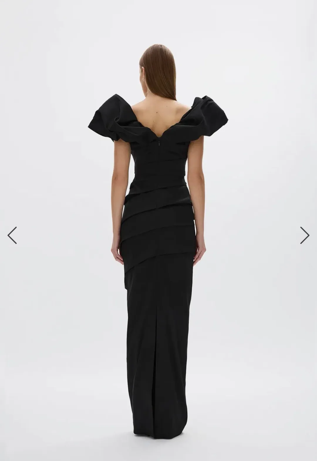 Rachel Gilbert Frey Gown. Full length. Size 12 for rent on The Volte - main image