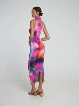 L’ldee Moss Gown Multi Colour Pleat Size 8 for rent on The Volte - image 2