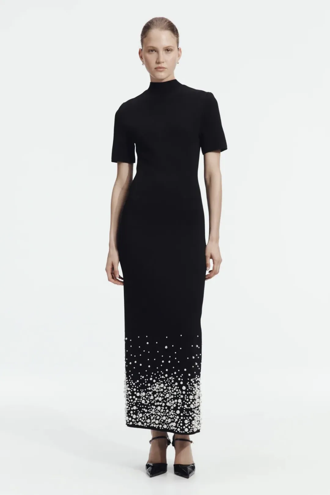 AJE Marlene Pearl Knit Midi Dress for rent on The Volte - main image