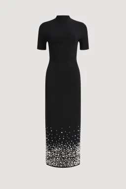 AJE Marlene Pearl Knit Midi Dress for rent on The Volte - image 5