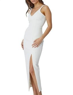 BYJOHNNY CONTOUR LINES SPLIT MIDI DRESS - SIZE 6 for rent on The Volte - image 2