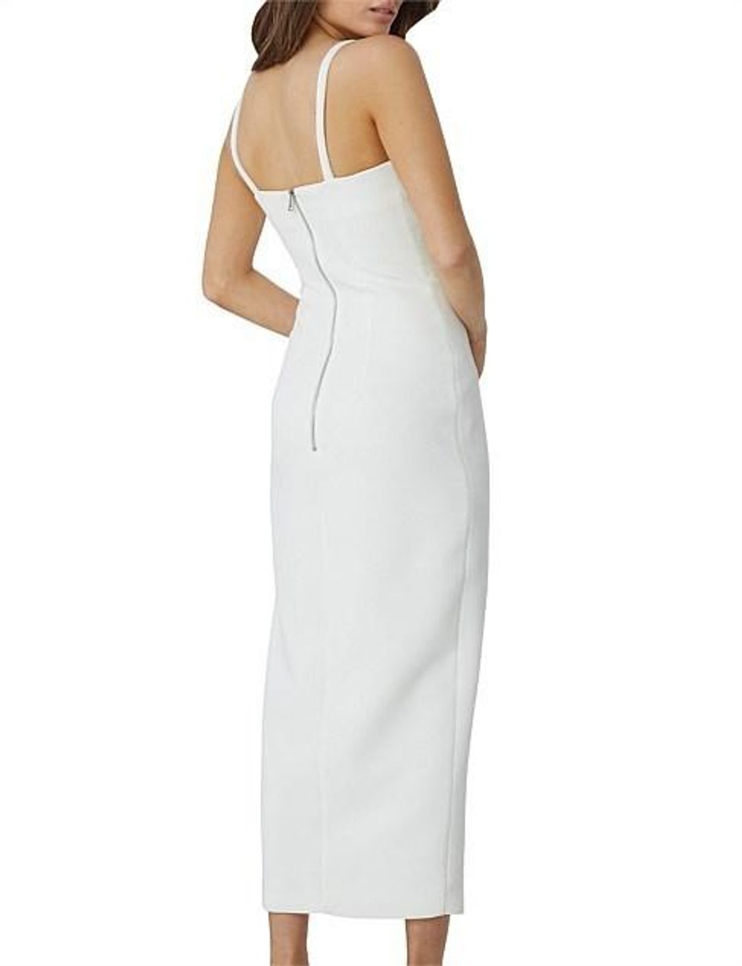 BYJOHNNY CONTOUR LINES SPLIT MIDI DRESS - SIZE 6 for rent on The Volte - main image