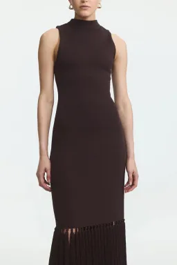AJE Sofina Knit Tassel Midi Dress for rent on The Volte - image 2
