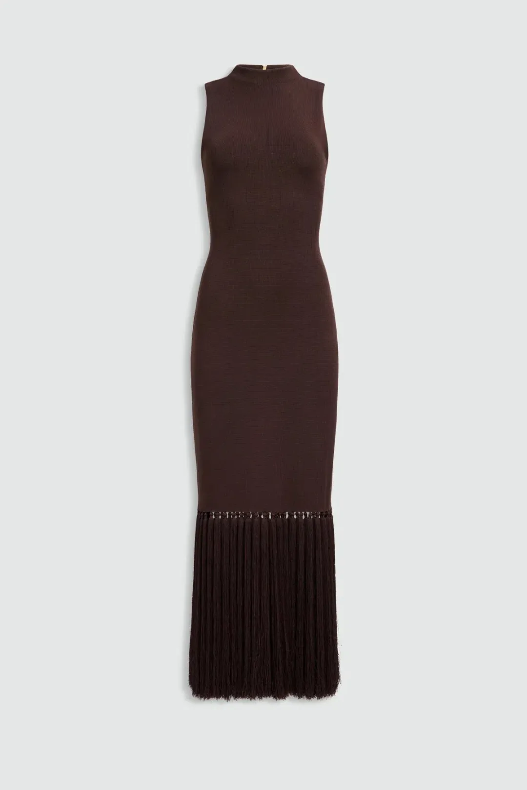 AJE Sofina Knit Tassel Midi Dress for rent on The Volte - main image