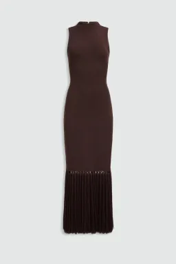AJE Sofina Knit Tassel Midi Dress for rent on The Volte - image 7