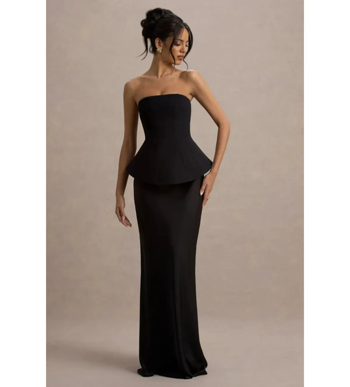 Club L London Ohio Maxi Dress Black Size 6 - Image 1