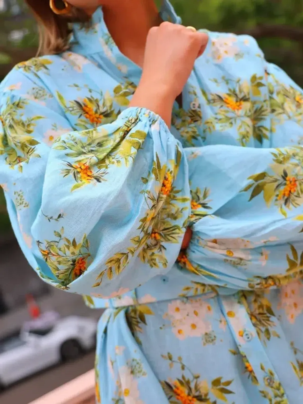Palm Noosa Noddy Maxi Wild Berry Blue Hibiscus Size 8 - Image 3