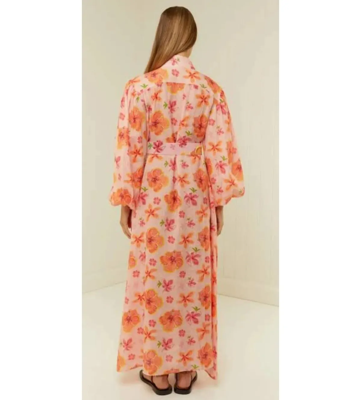 Palm Noosa Noddy Maxi Pink Spanish Hibiscus Size 8 - Image 2