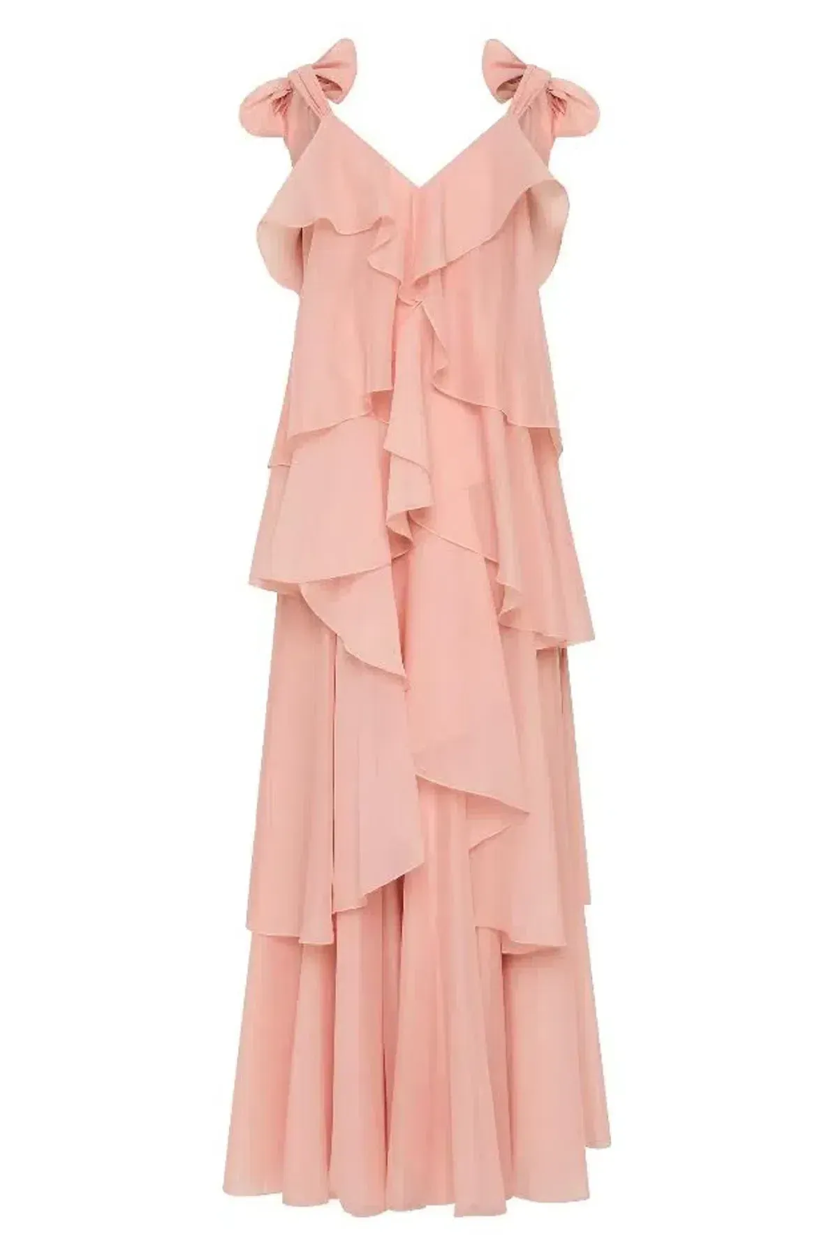 💗 Aje Gracie Tiered Maxi Dress in Muted Rose Size AU6 💗 - Image 8