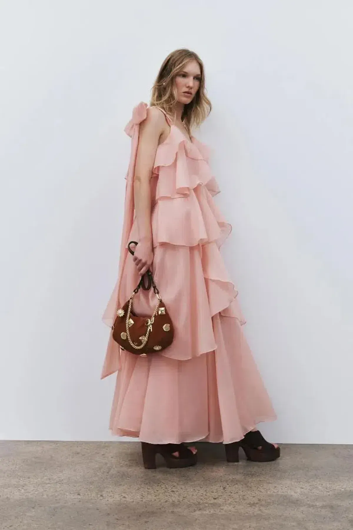 💗 Aje Gracie Tiered Maxi Dress in Muted Rose Size AU6 💗 - Image 9