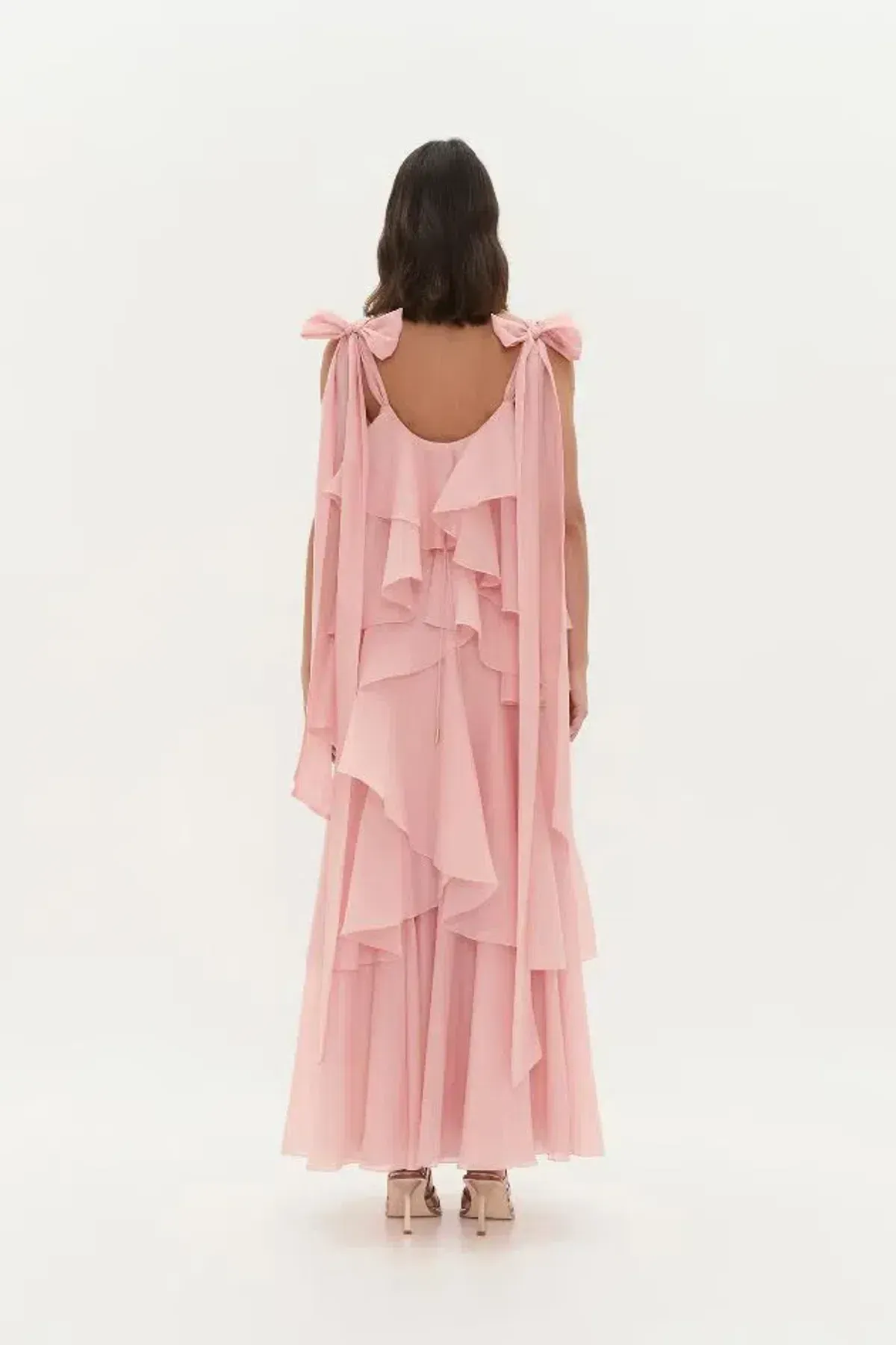💗 Aje Gracie Tiered Maxi Dress in Muted Rose Size AU6 💗 - Image 4