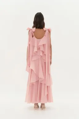 💗 Aje Gracie Tiered Maxi Dress in Muted Rose Size AU6 💗 for rent on The Volte - image 4