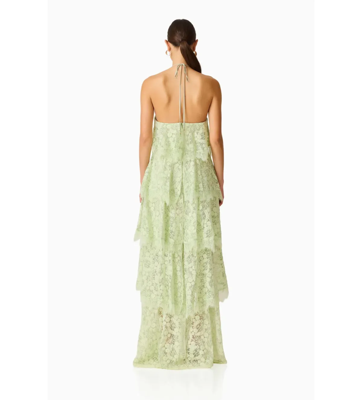 Elliatt Evelin Lace Maxi Gown Sage Green Size M / AU 10 - Image 2