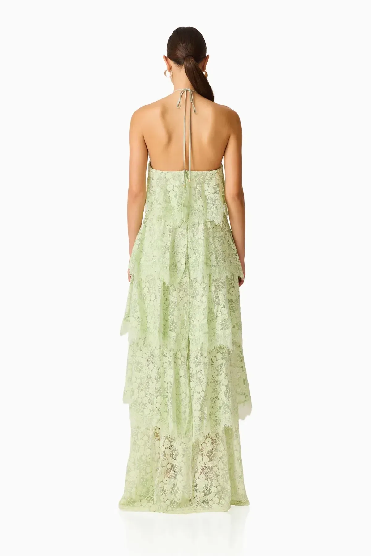 Evelin Lace Gown Sage - Size M - Image 3