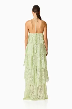 Evelin Lace Gown Sage - Size M for rent on The Volte - image 3