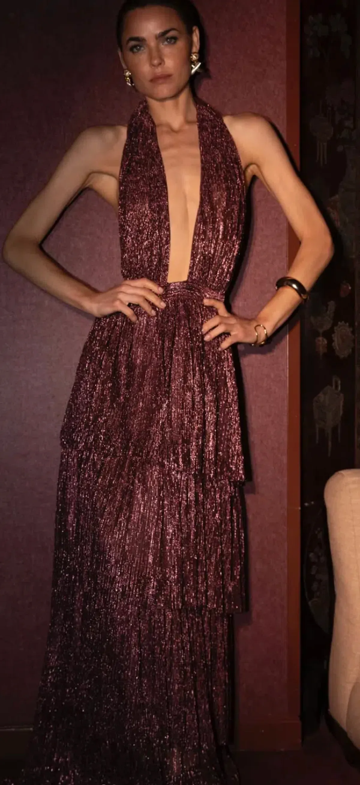 Nammos Gown in Plum - Size 8 - Image 1
