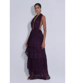 L'Idee Nammos Maxi Gown in Plum Moonlight Size 8 for rent on The Volte - image 5