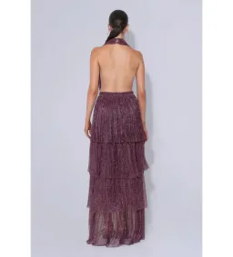 L'Idee Nammos Maxi Gown in Plum Moonlight Size 8 for rent on The Volte - image 4