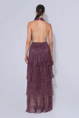 Nammos Gown in Plum - Size 8 for rent on The Volte - image 4
