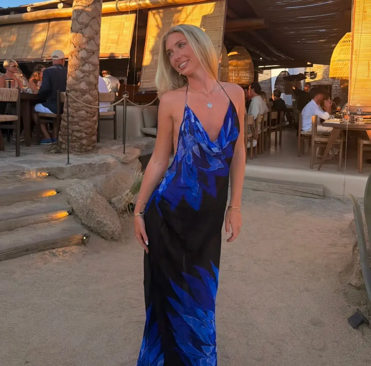 Rat & Boa Coralina Maxi Dress Floral Print Size 6 for rent on The Volte - main image
