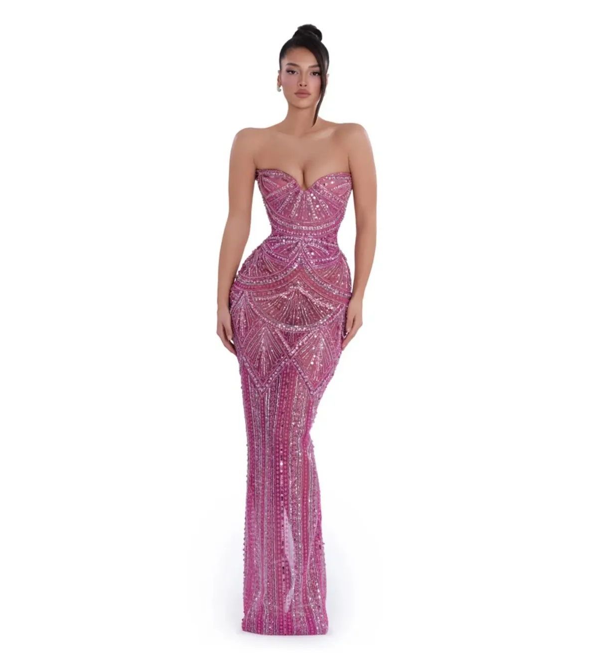 Albina Dyla Blush Majesty Maxi Dress Pink Size S - Image 1