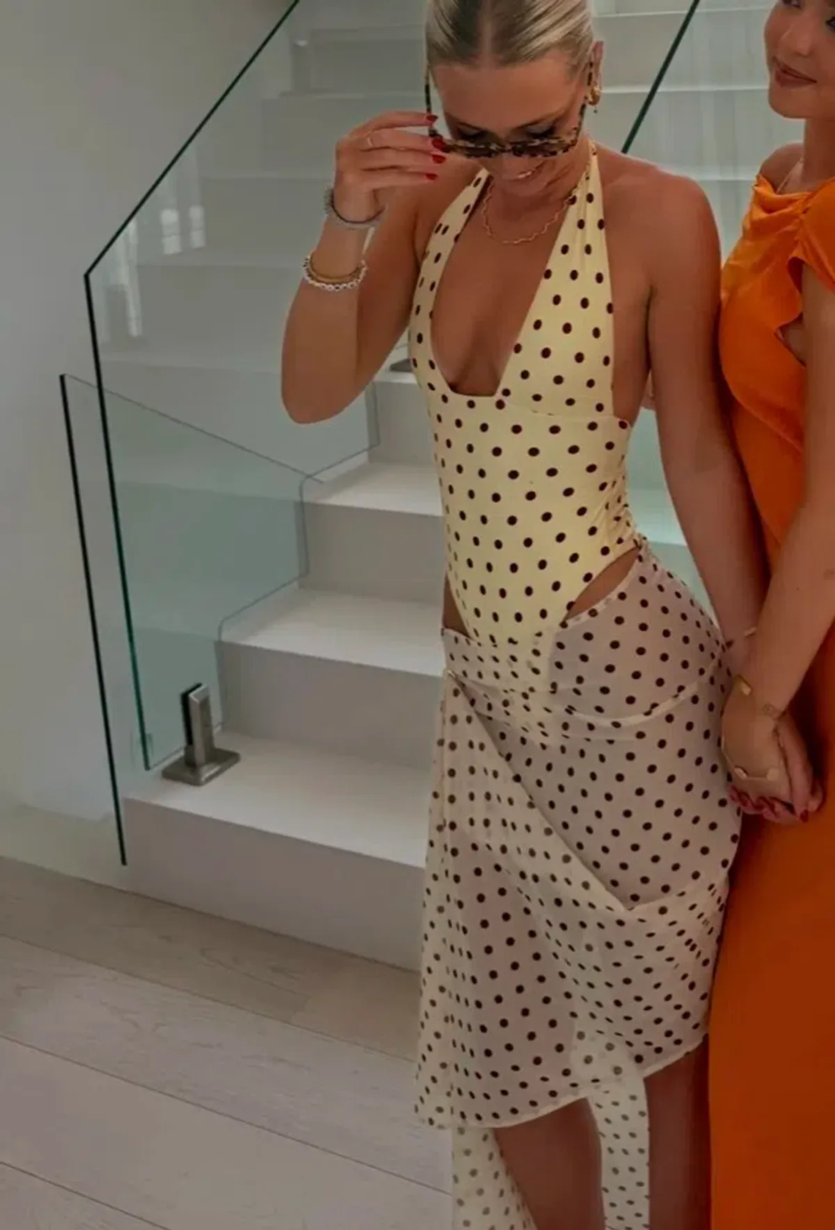 One mile poki dot yellow set - Image 2