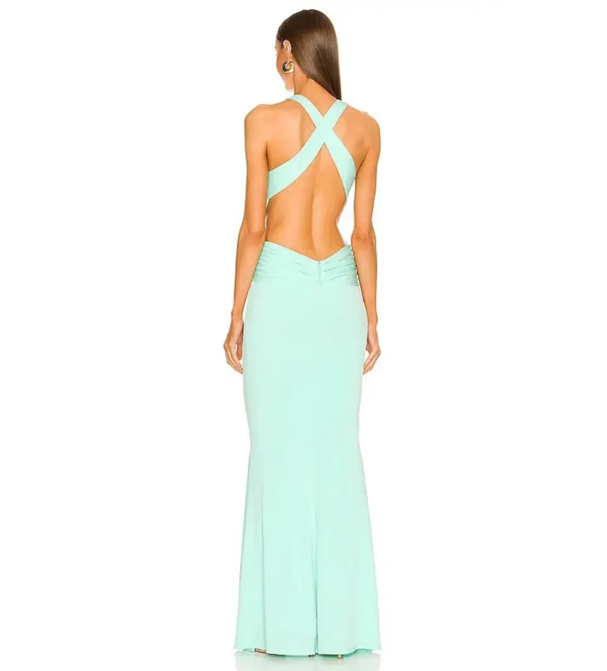 Katie May Secret Agent Maxi Gown in Supercharged Mint Size 6 - Image 2
